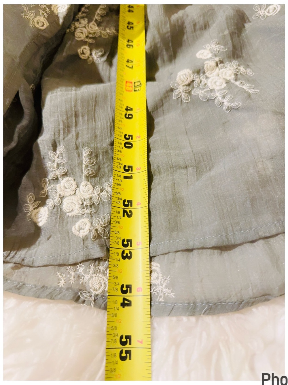 Boho Tiered Maxi Dress in Sage Green - Picture 10 of 12